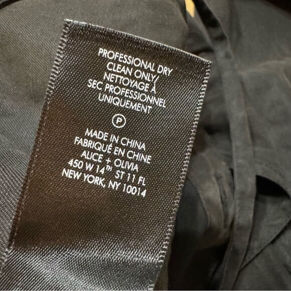 Alice + Olivia Linen Blend Jogger Jumpsuit Black Size 6‎ - Picture 10 of 14